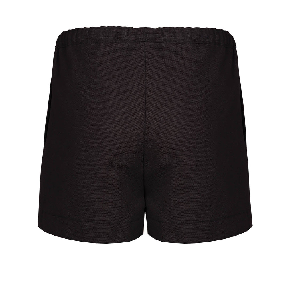 Black Canvas Shorts for Kids