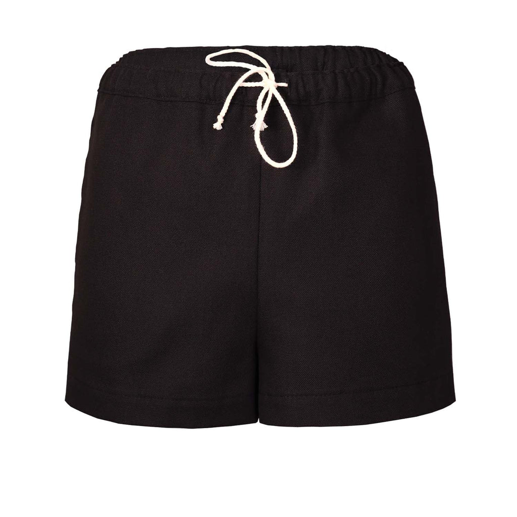 Black Canvas Shorts for Kids